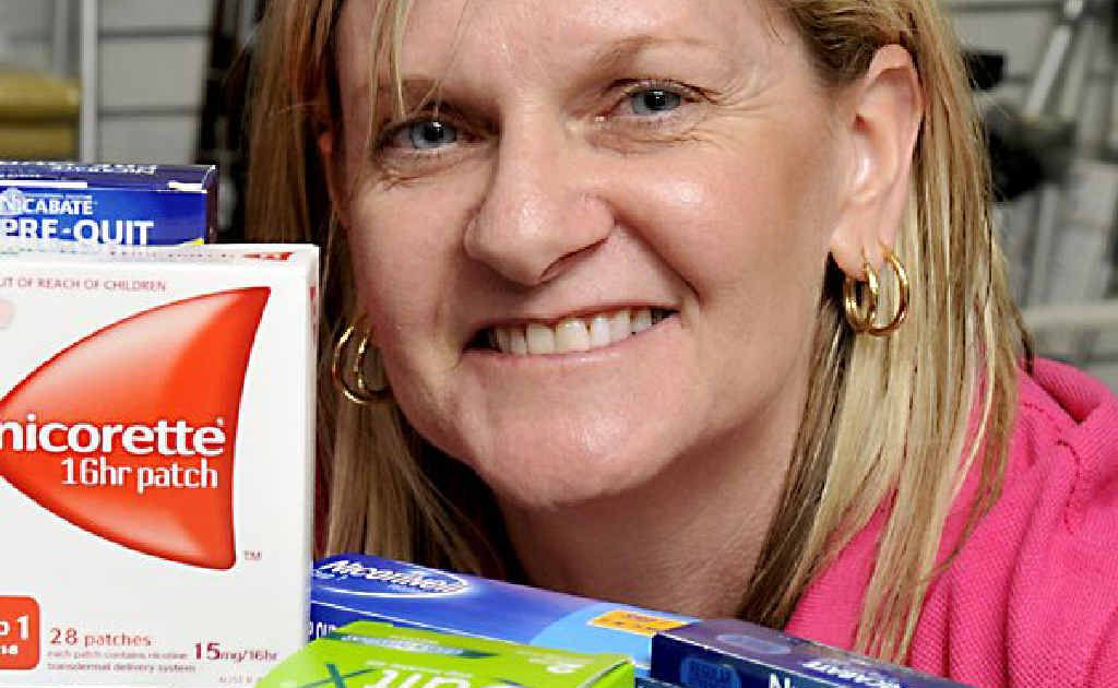 Toowoomba Friendly Dispensary pharmacist Leanne Buchbach shows the huge range of products designed to help smokers quit. Toowoomba Friendly Dispensary pharmacist Leanne Buchbach shows the huge range of products designed to help smokers quit.